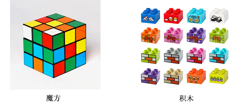 魔方和積木打印解決方案，積木個性化定制打印圖