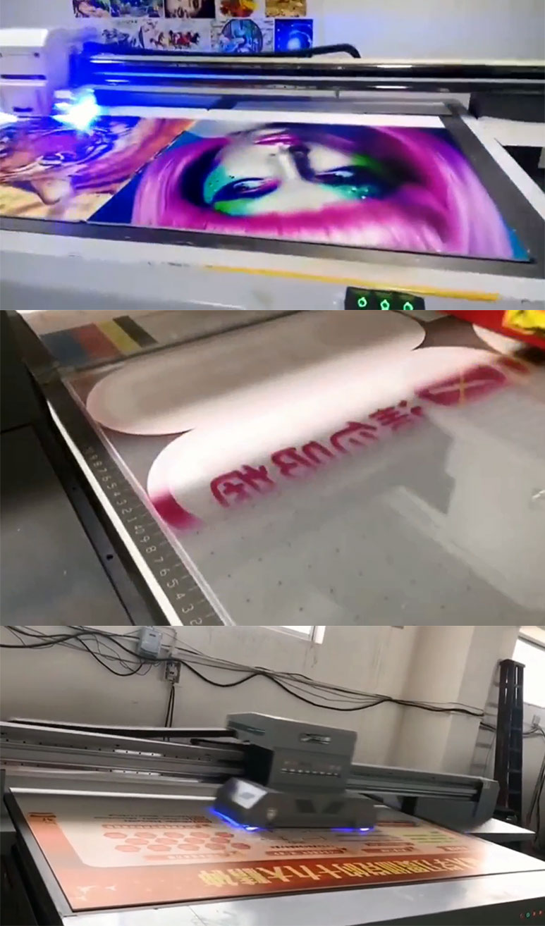 uv打印機廣告牌正在打印中